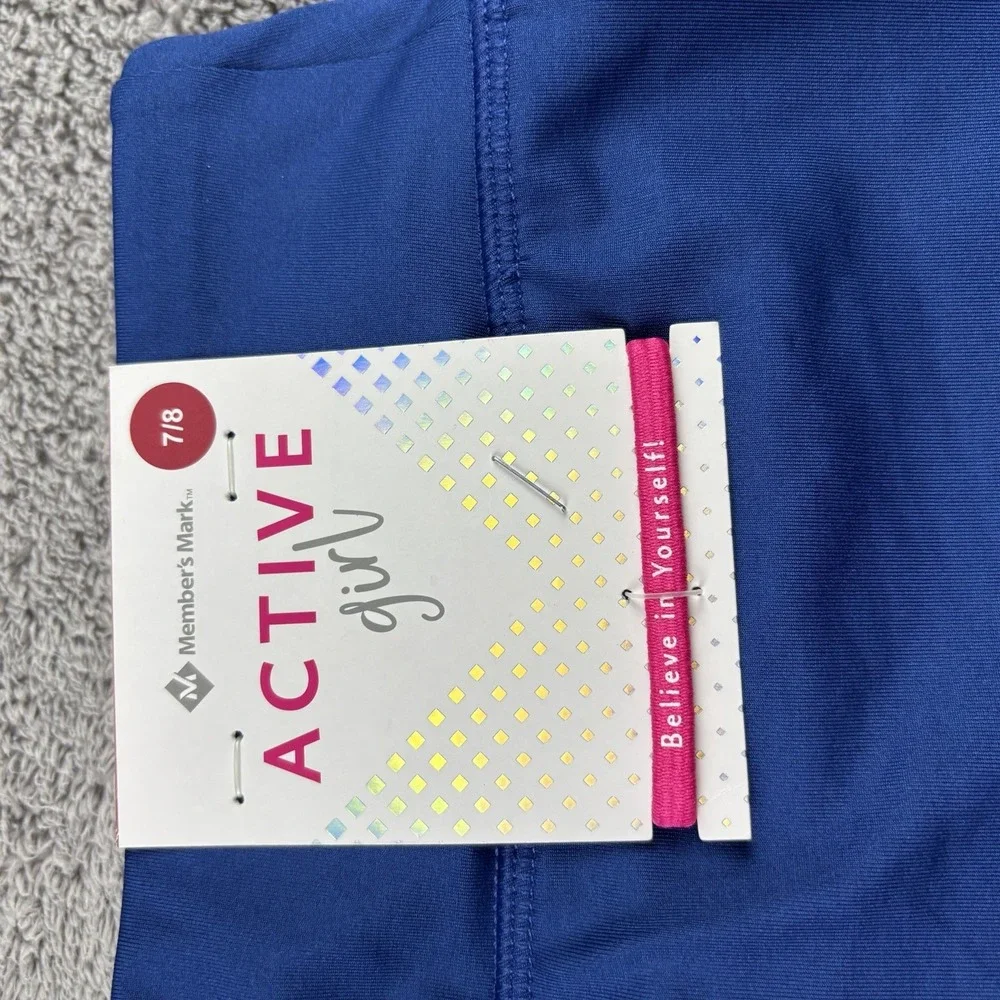 Member's Mark Active Skort Built in Shorts Girls ‎ 7/8 Blue